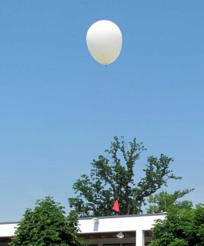 Start eines Freiballons mit Amateurfunkequipment als Payload 