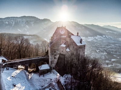Winterstimmung der Burg Altpernstein (c) Pressearchiv der Burg Altpernstein © Rudolf Rohrleitner-06